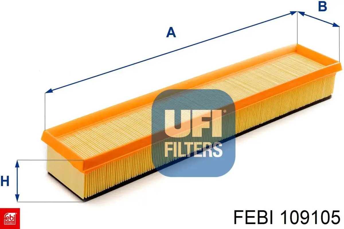 Элемент воздушного фильтра Febi 109105 цена, от 10.03 USD