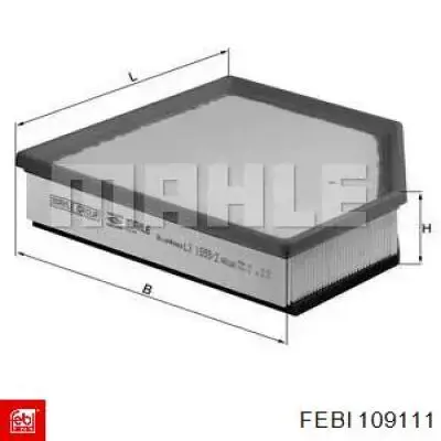 Воздушный фильтр 109111 Febi