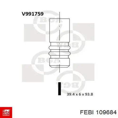 Опора стойки амортизатора переднего Febi 109684 цена, от 35.84 USD