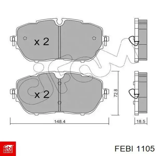 Опора двигателя Febi 1105