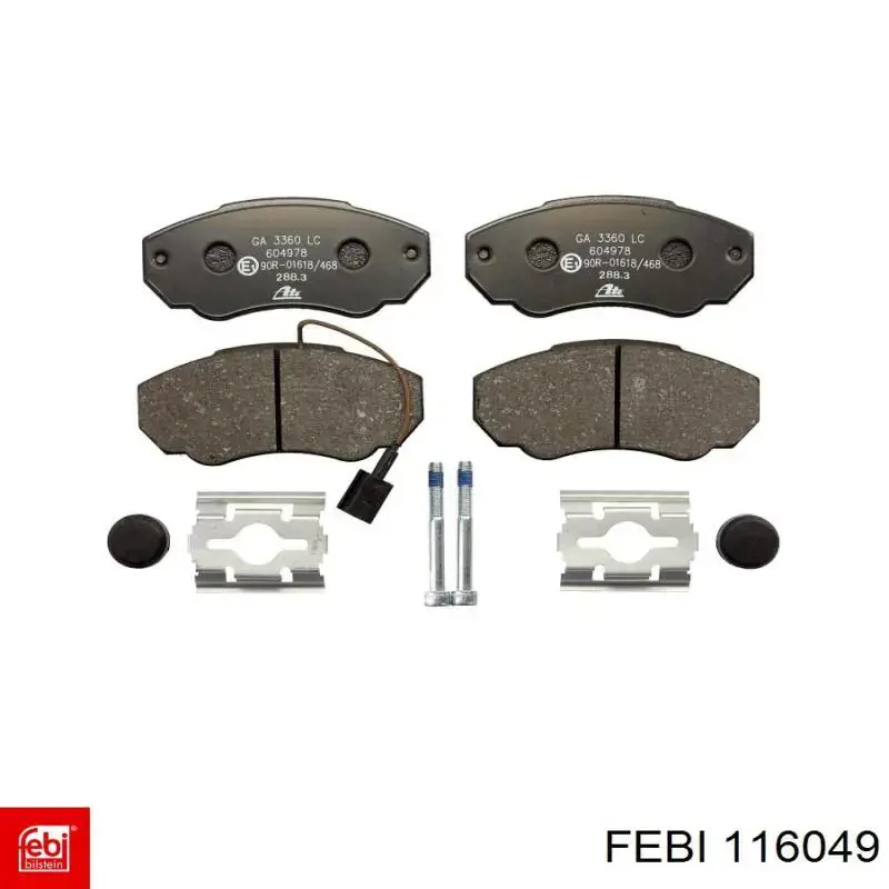 Колодки Febi 116049 цена, от 25.87 USD