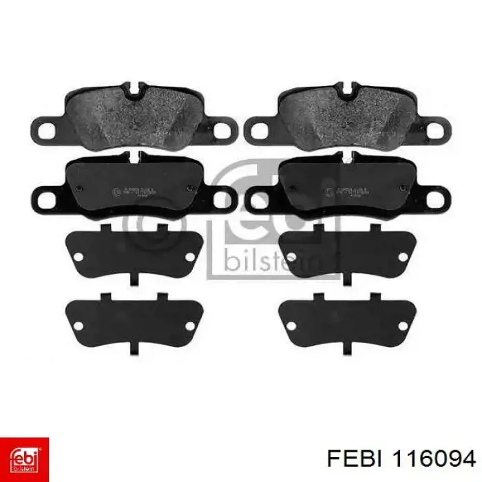 Колодки Febi 116094 цена, от 38.04 USD