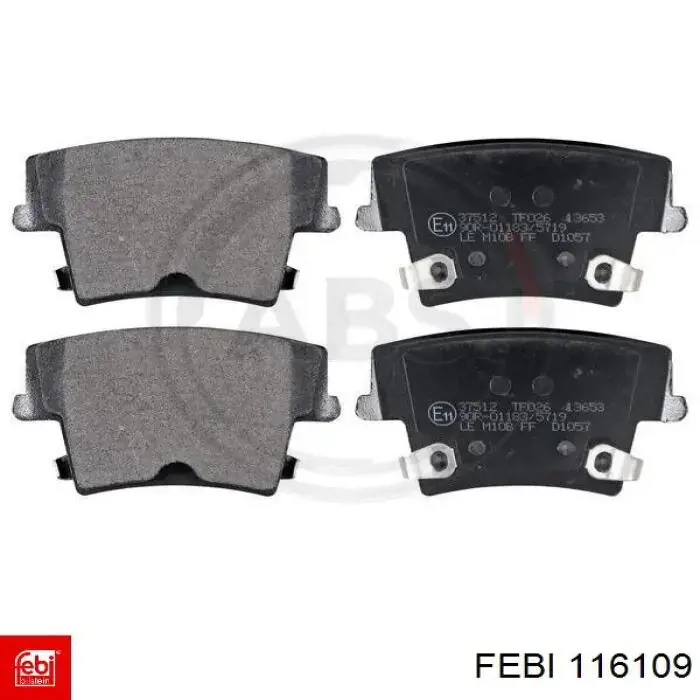 Колодки дисковые  Febi 116109 цена, от 32.45 USD
