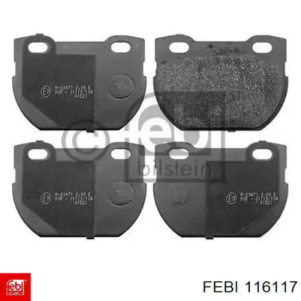 Купить 116117 Febi Колодки тормозные задние, дисковые