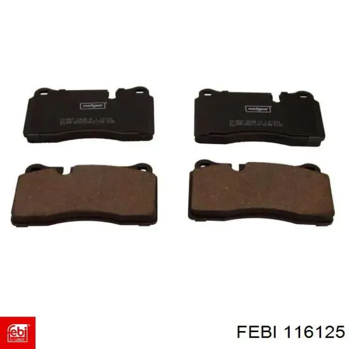 Колодки Febi 116125 цена, от 40.50 USD
