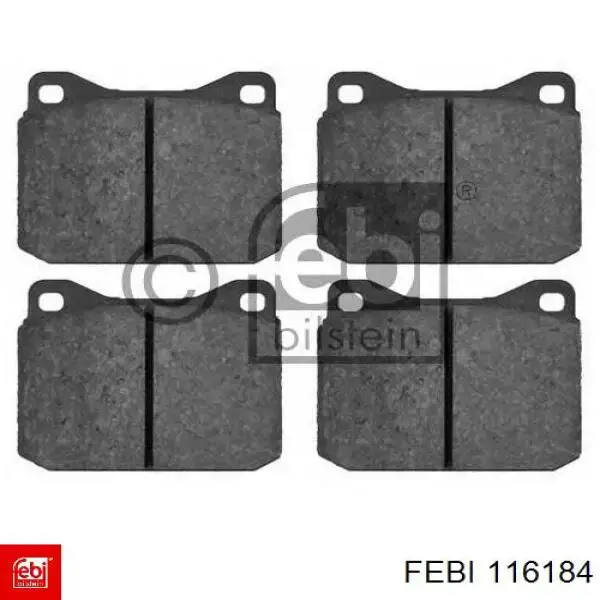 Купить 116184 Febi Колодки тормозные