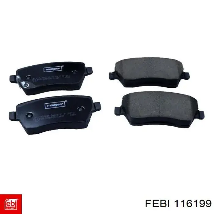 Колодки Febi 116199 цена, от 23.49 USD