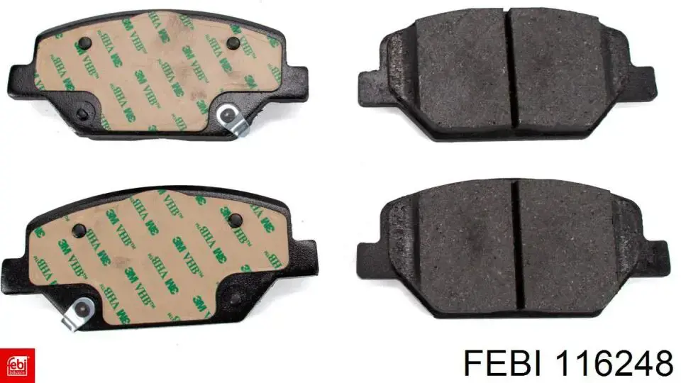 Купить 116248 Febi Колодки тормозные