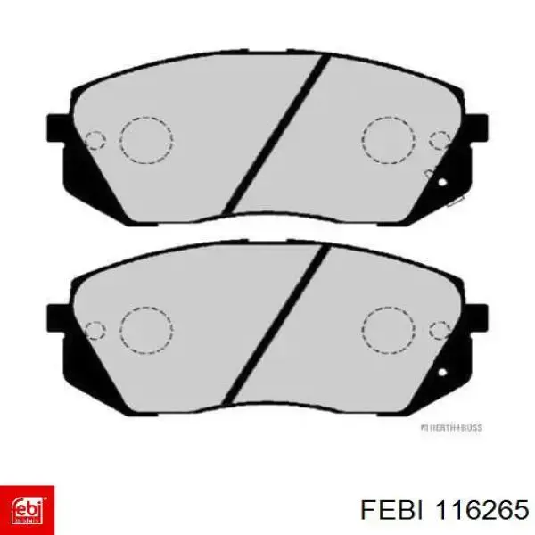 Купить 116265 Febi Колодки тормозные