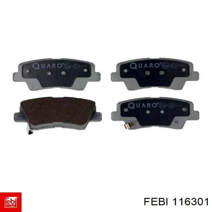 Купить 116301 Febi Колодки тормозные задние, дисковые