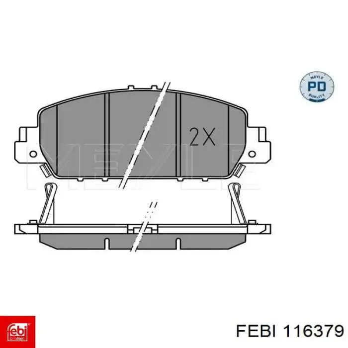 Колодки Febi 116379 цена, от 33.62 USD