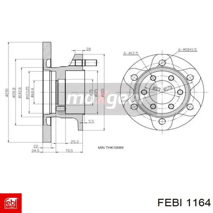 Купить 01164 Febi 