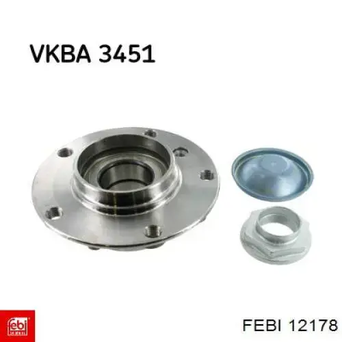 Ступицы передних колес Febi 12178 цена, от 55.42 USD