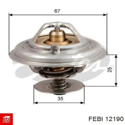 Термостат в корпусе Febi 12190 цена, от 11.11 USD