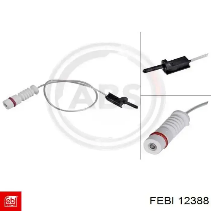 Сигнализатор износ тормозных колодок Febi 12388 цена, от 2.11 USD