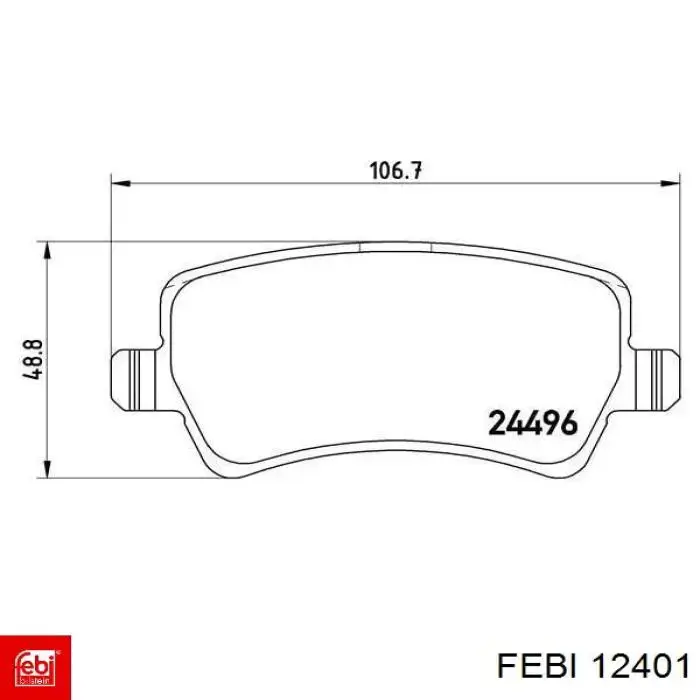 Сайлентблок подрамника задний Febi 12401
