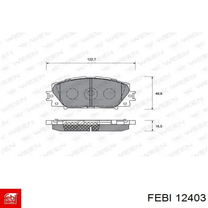 Крышка термостата Febi 12403