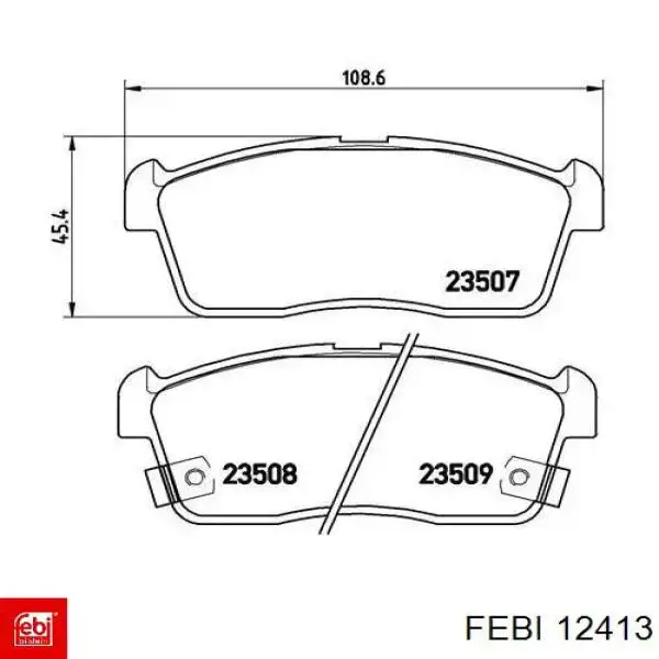 12413 Febi Сайлентблок балки моста