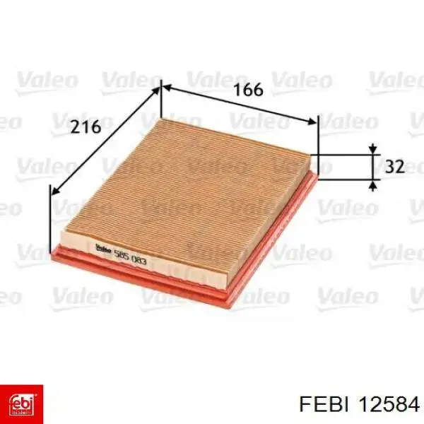 Купить 12584 Febi Палец задней рессоры передний