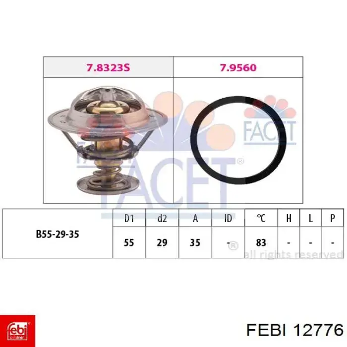 Термостат в корпусе Febi 12776 цена, от 15.22 USD