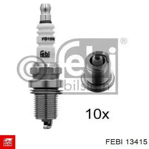 Свеча зажигания Febi 13415 цена, от 4.46 USD