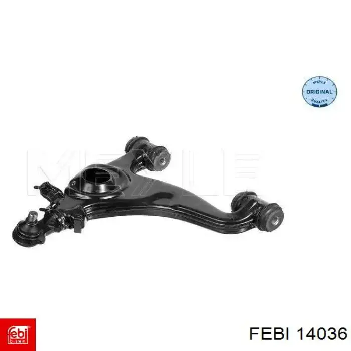 Левый рычаг передней нижней подвески Febi 14036 цена, от 87.56 USD