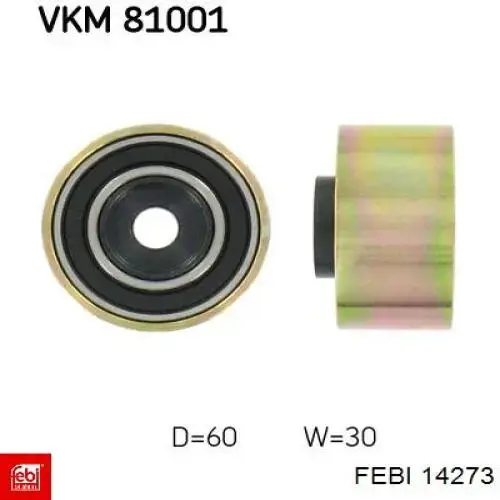 Купить 14273 Febi Ведуший ролик ГРМ