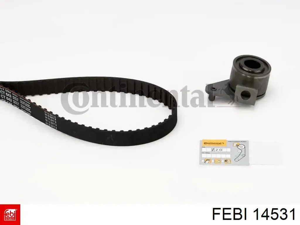 Ремень ГРМ, комплект Febi 14531