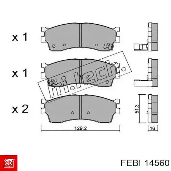 Радиатор масляный холодильник Febi 14560