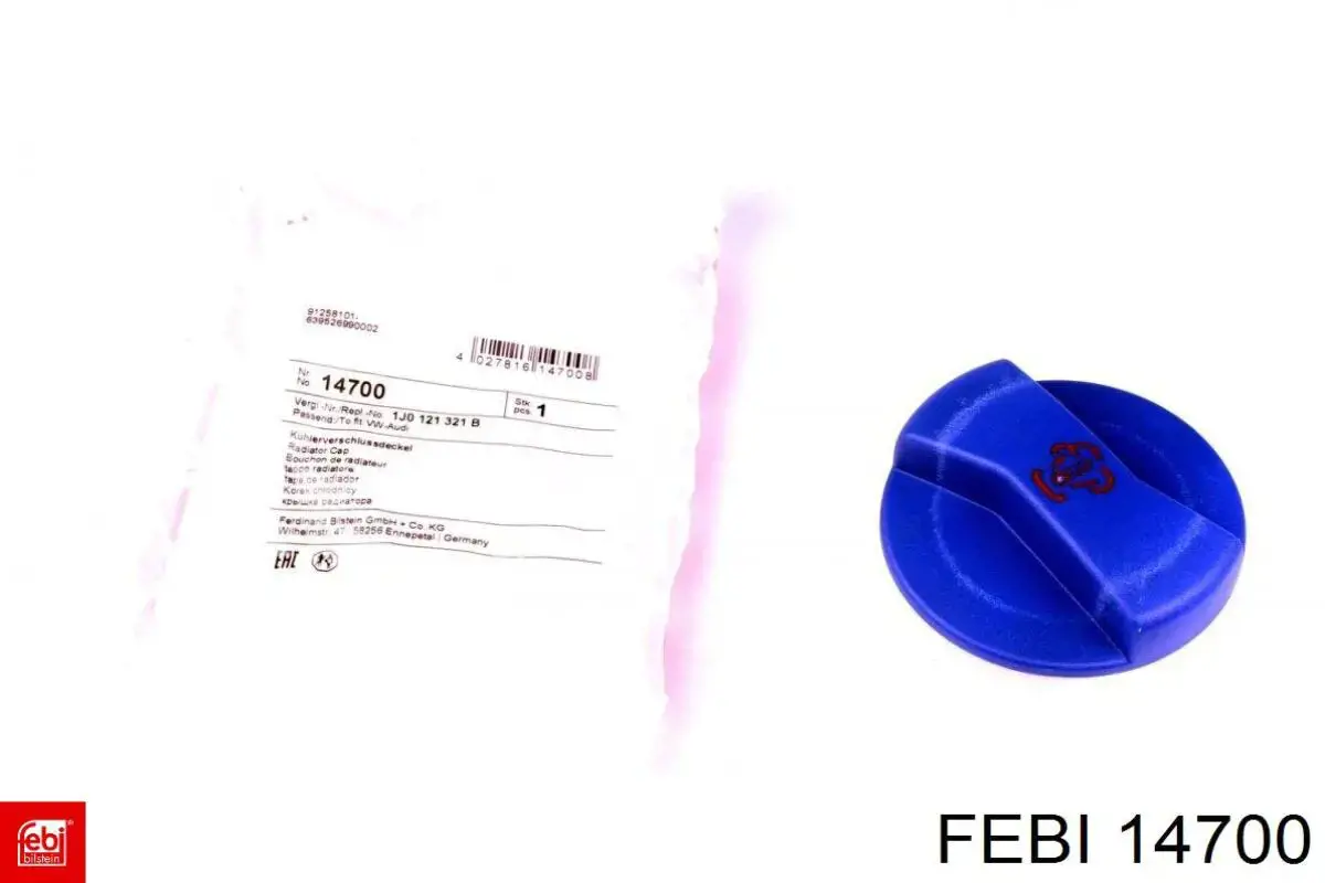 Крышка расширительного бачка Febi 14700 цена, от 4.64 USD