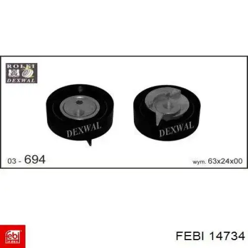 Ролик ГРМ 14734 Febi