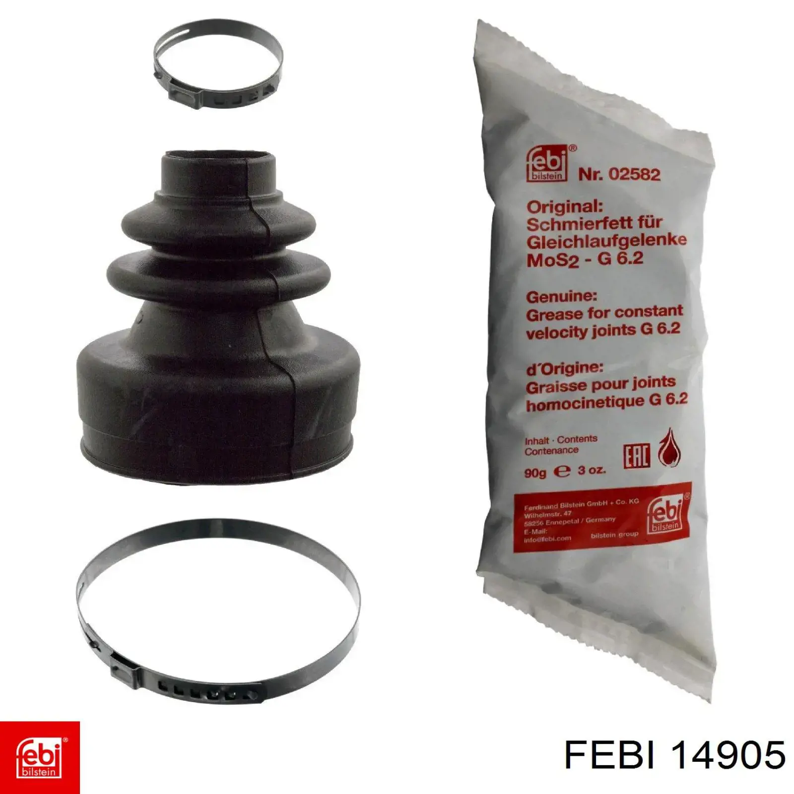 Пыльник шарнира угловых скоростей внутренний передний Febi 14905 цена, от 4.86 USD