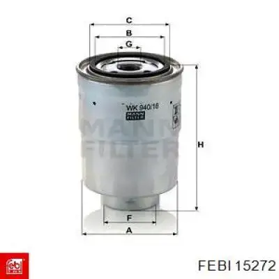 15272 Febi Наружный наконечник рулевой тяги