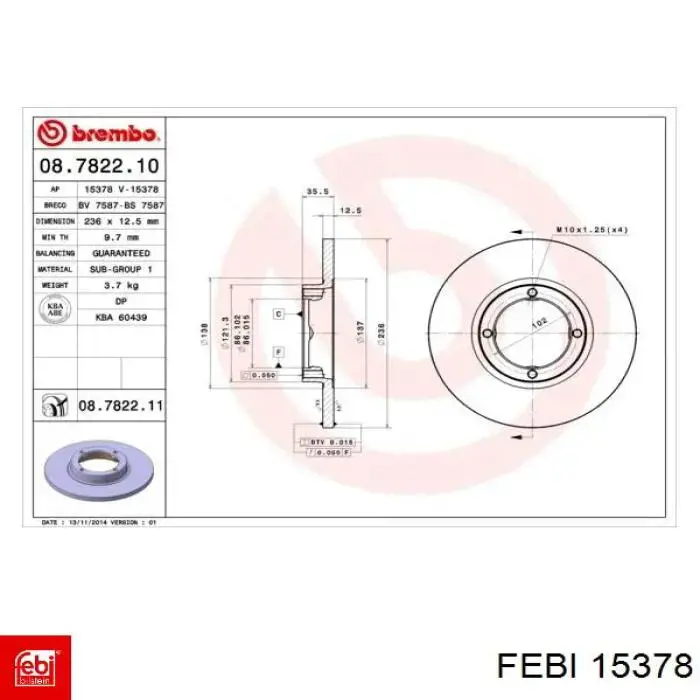 Стеклоподъемник передней правой двери Febi 15378 цена, от 36.71 USD