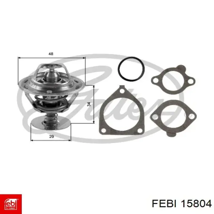 Термостат в корпусе Febi 15804 цена, от 11.91 USD