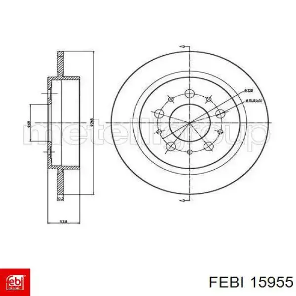 Тяга газа Febi 15955 цена, от 12.29 USD