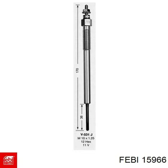 Купить 15966 Febi Свечи накала