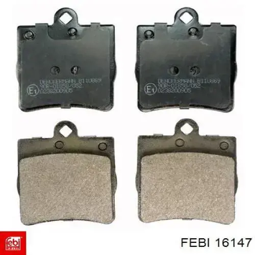 Купить 16147 Febi Колодки тормозные задние, дисковые