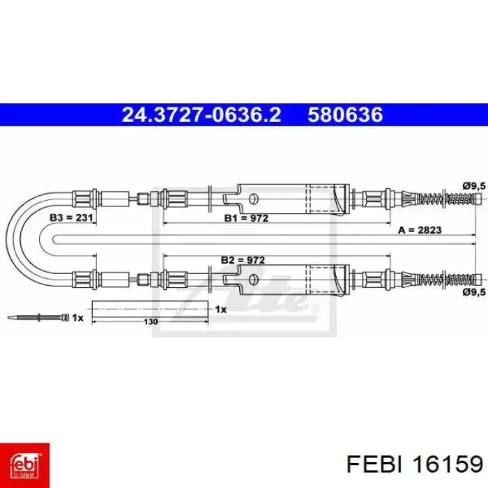 Колодки дисковые  Febi 16159 цена, от 21.71 USD