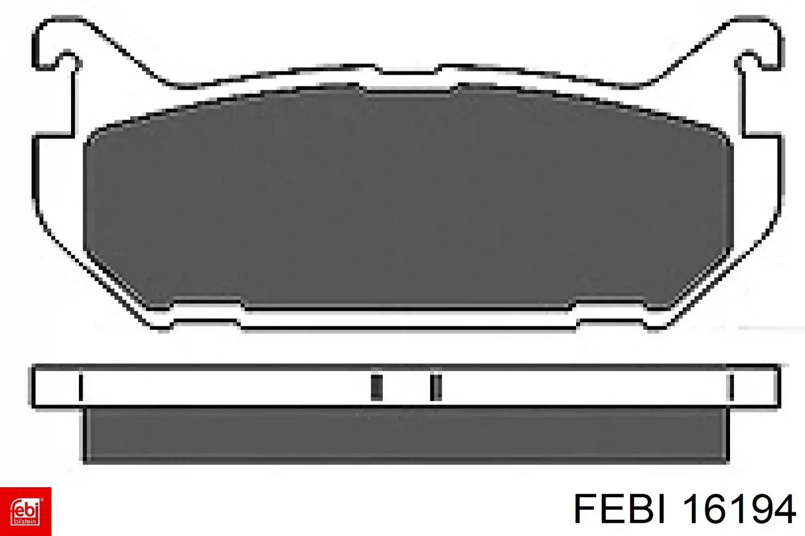 Колодки дисковые  Febi 16194 цена, от 14.46 USD