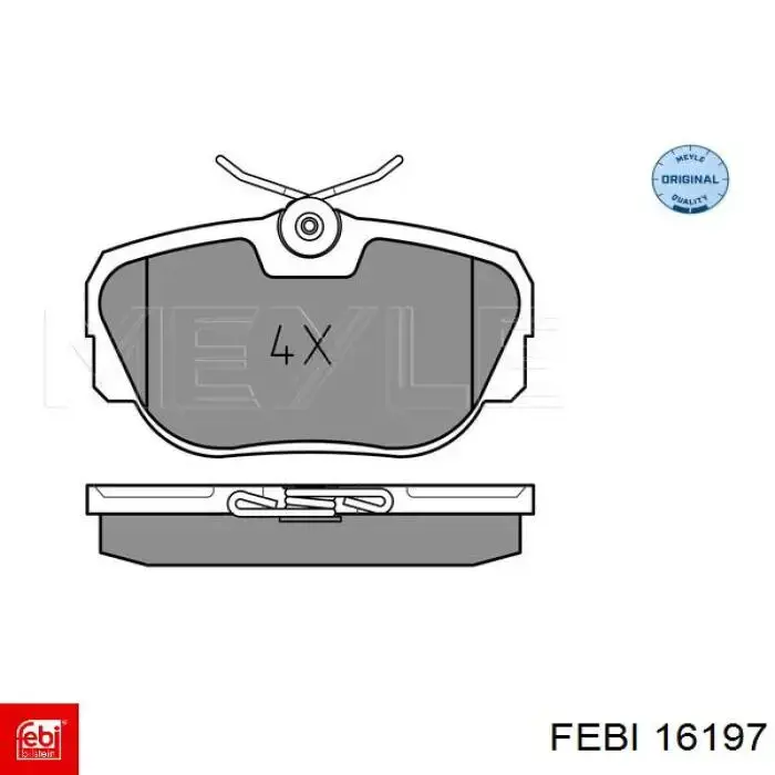 Колодки Febi 16197 цена, от 20.54 USD