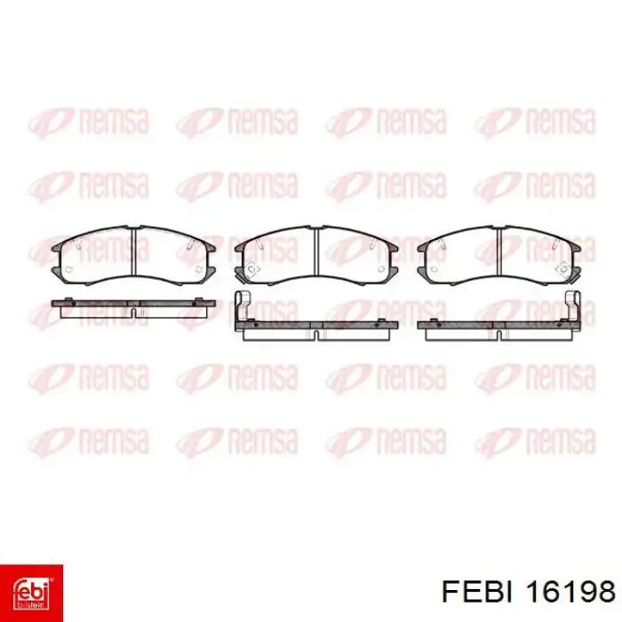 Колодки Febi 16198 цена, от 20.27 USD