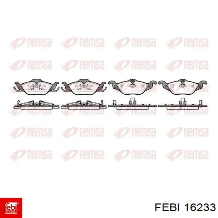 Колодки Febi 16233 цена, от 22.10 USD