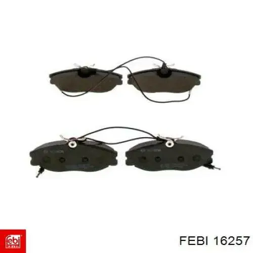 Колодки Febi 16257 цена, от 23.26 USD
