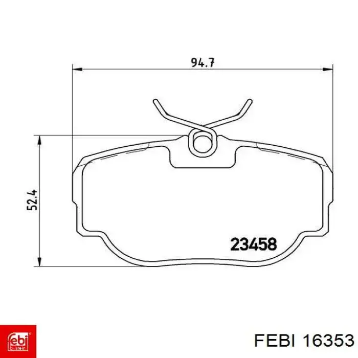 Купить 16353 Febi Колодки тормозные задние, дисковые