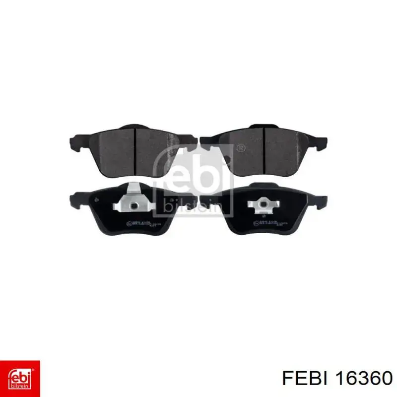 Купить 16360 Febi Колодки тормозные задние, дисковые