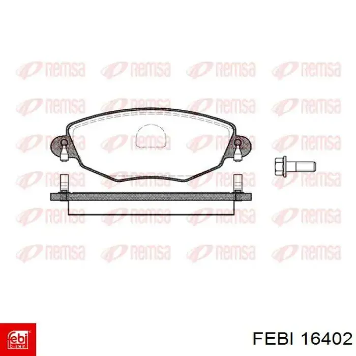 Купить 16402 Febi Колодки тормозные