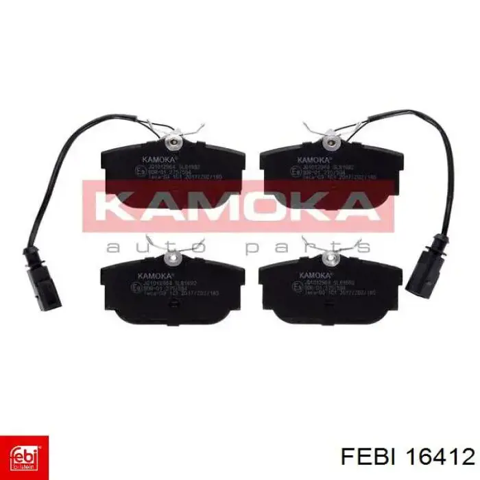 Купить 16412 Febi Колодки тормозные задние, дисковые