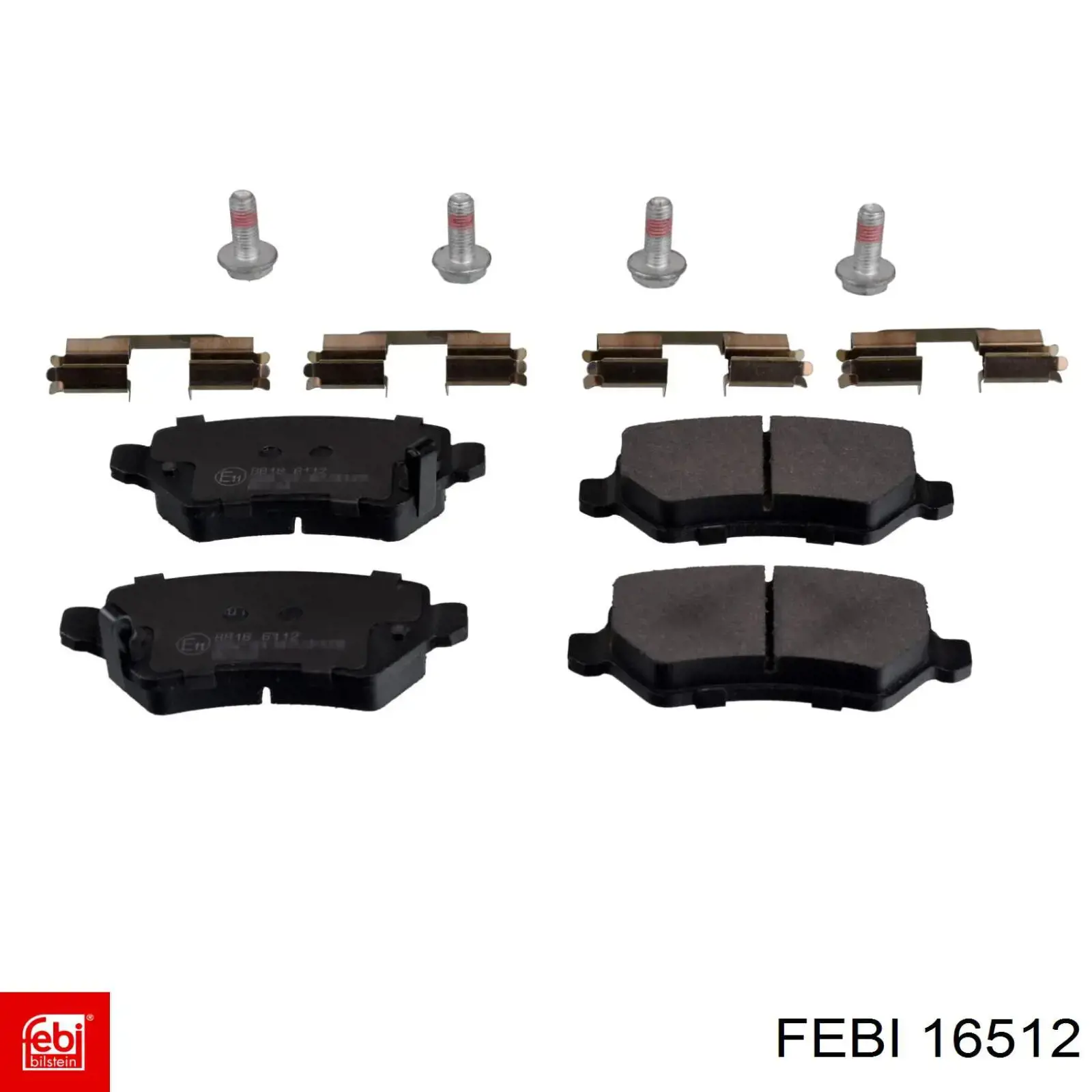 Купить 16512 Febi Колодки тормозные задние, дисковые