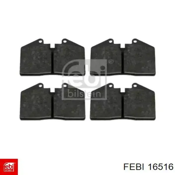 16516 Febi Колодки тормозные дисковые комплект